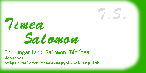 timea salomon business card